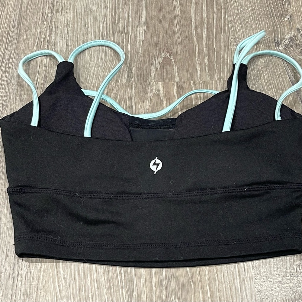 Popflex Pop Flex Sports Bra Black Size 4 J13 - Picture 2 of 3